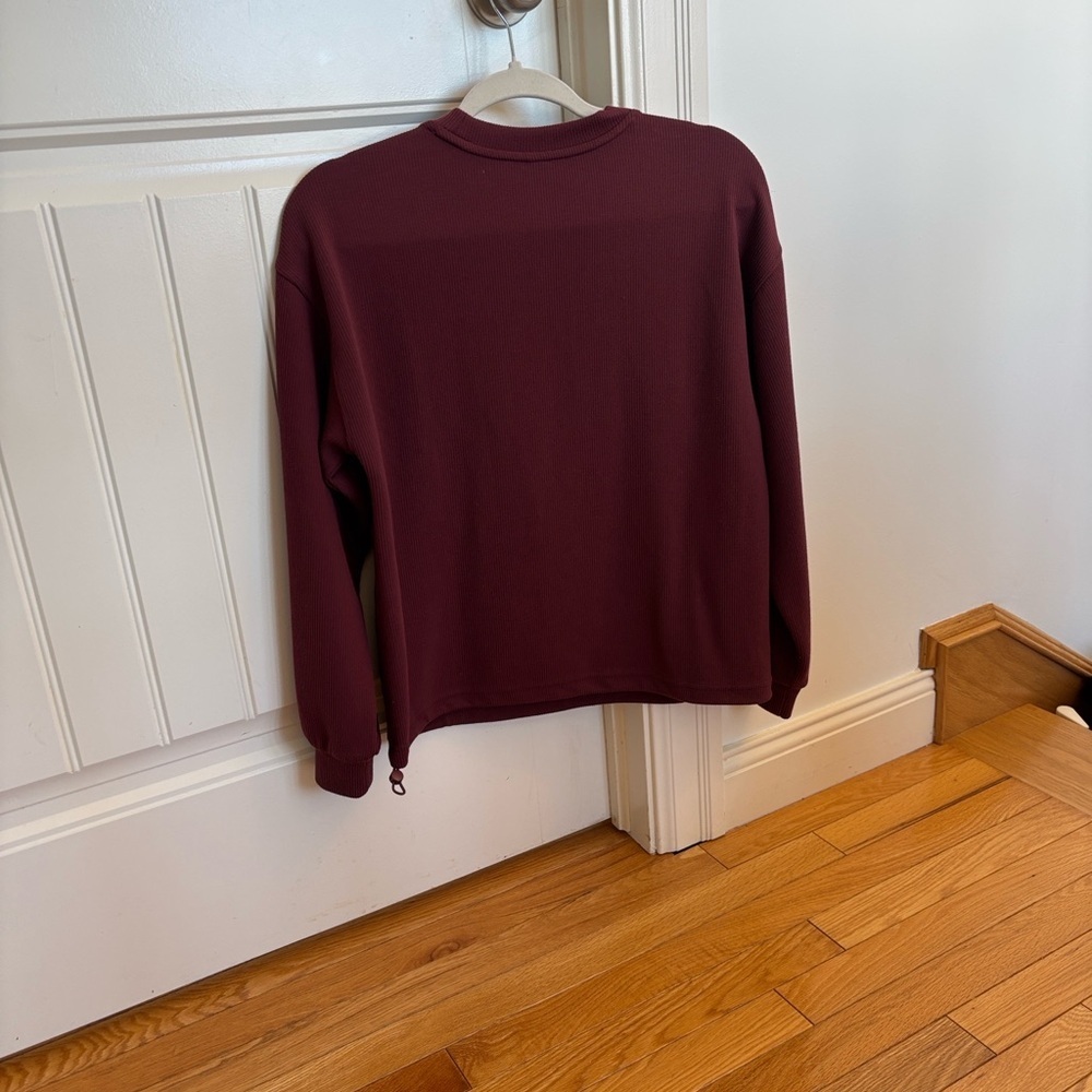 Hyba Long-sleeve crew-neck ottoman pullover - Picture 5 of 8